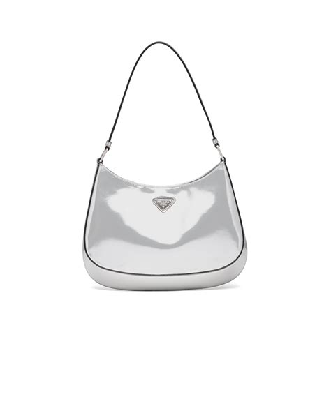 borsa prada argento|borse a spalla prada.